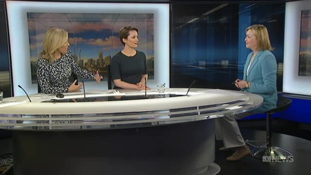 Suzanne Haddan appears on ABC Weekend Breakfast - 22 September 2018