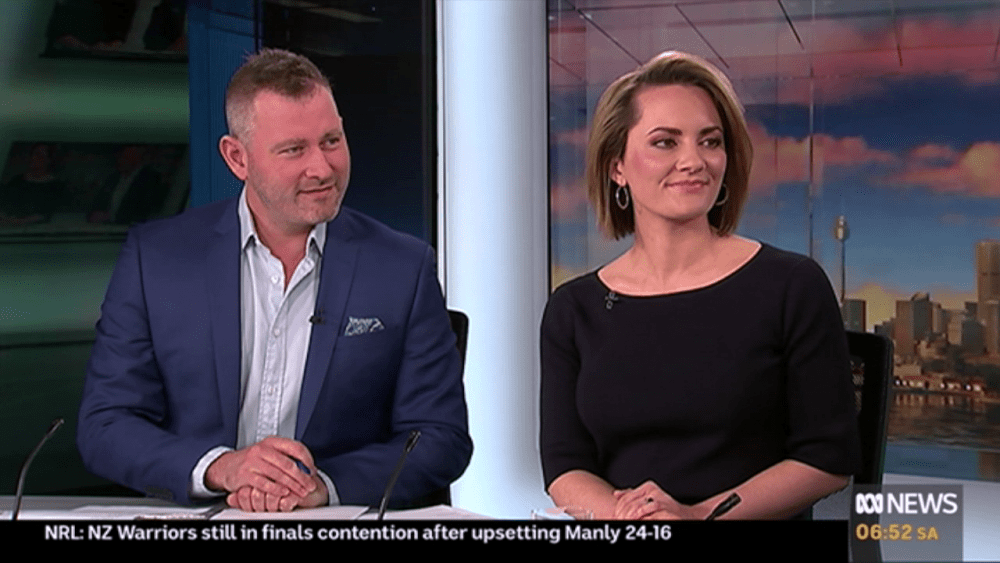 Suzanne Haddan appears on ABC Weekend Breakfast - 08 August 2019